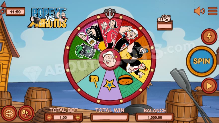 Base game where you can se a harbor in the background.