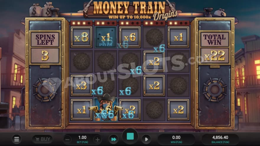 Money Cart Bonus Round with a Payer symbol.