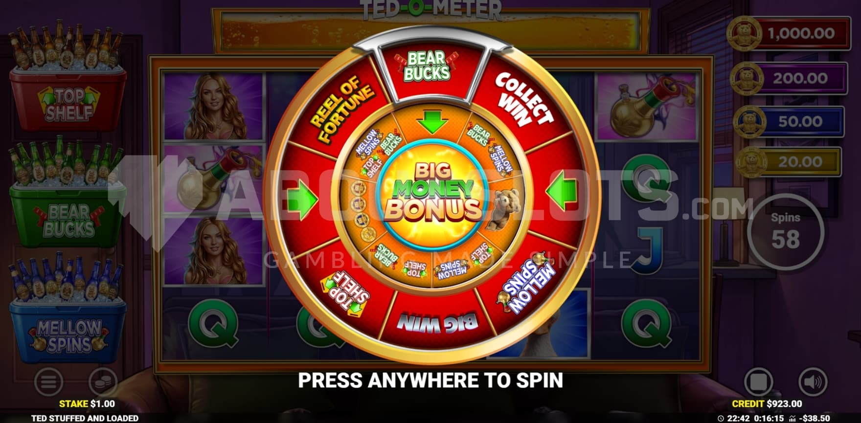 Big Money Bonus as a potential prize