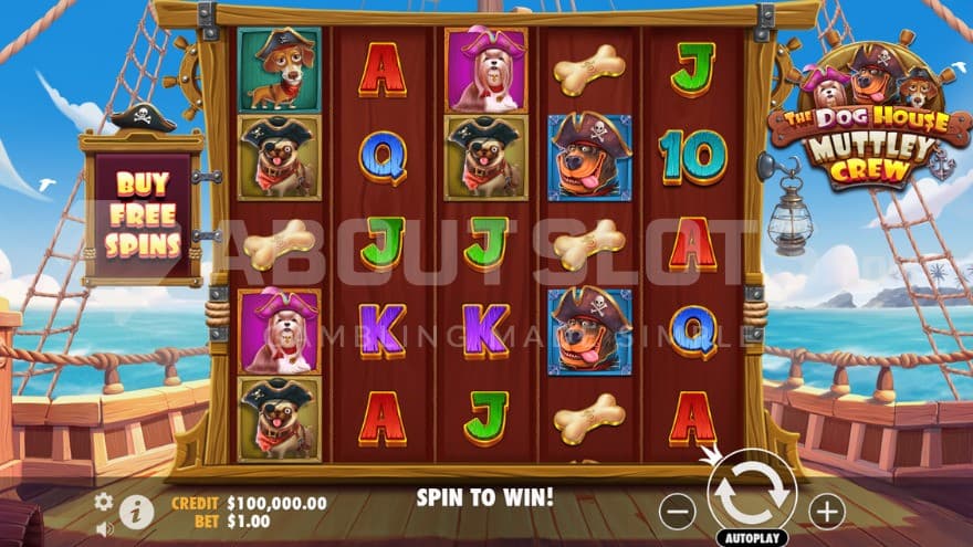 Bonus Buy to the left of the reels