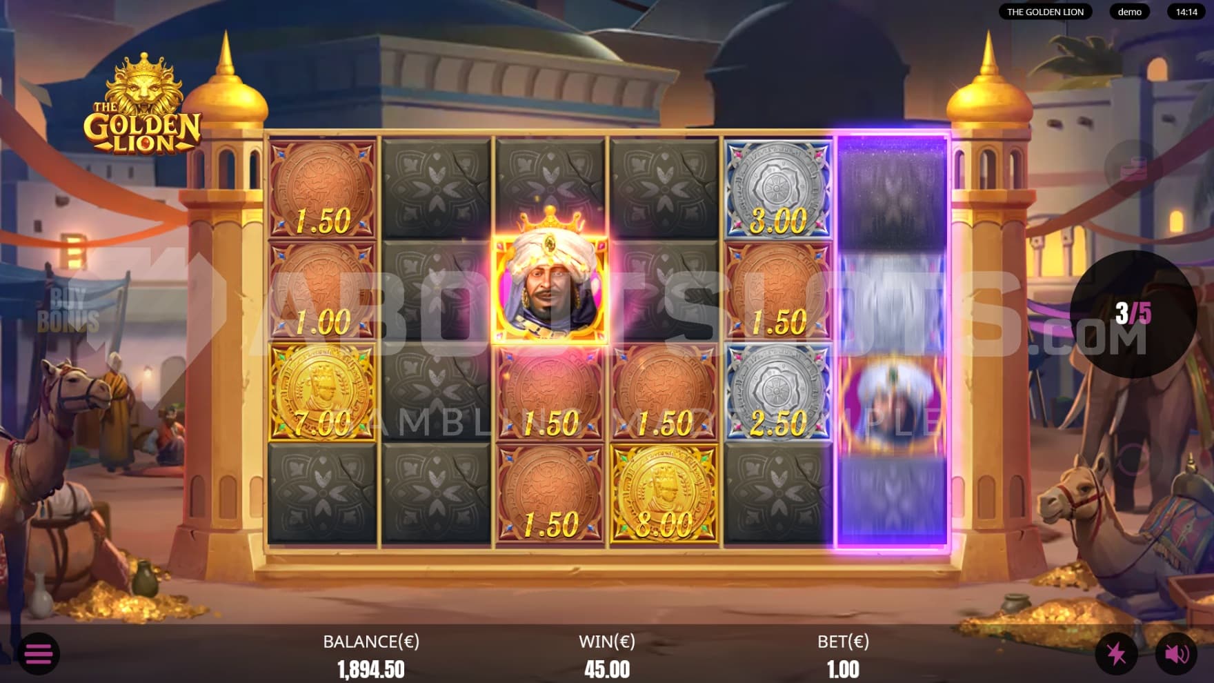 Mansas Riches bonus game comes with many Coin Symbols and Mansa as the Collect Symbol