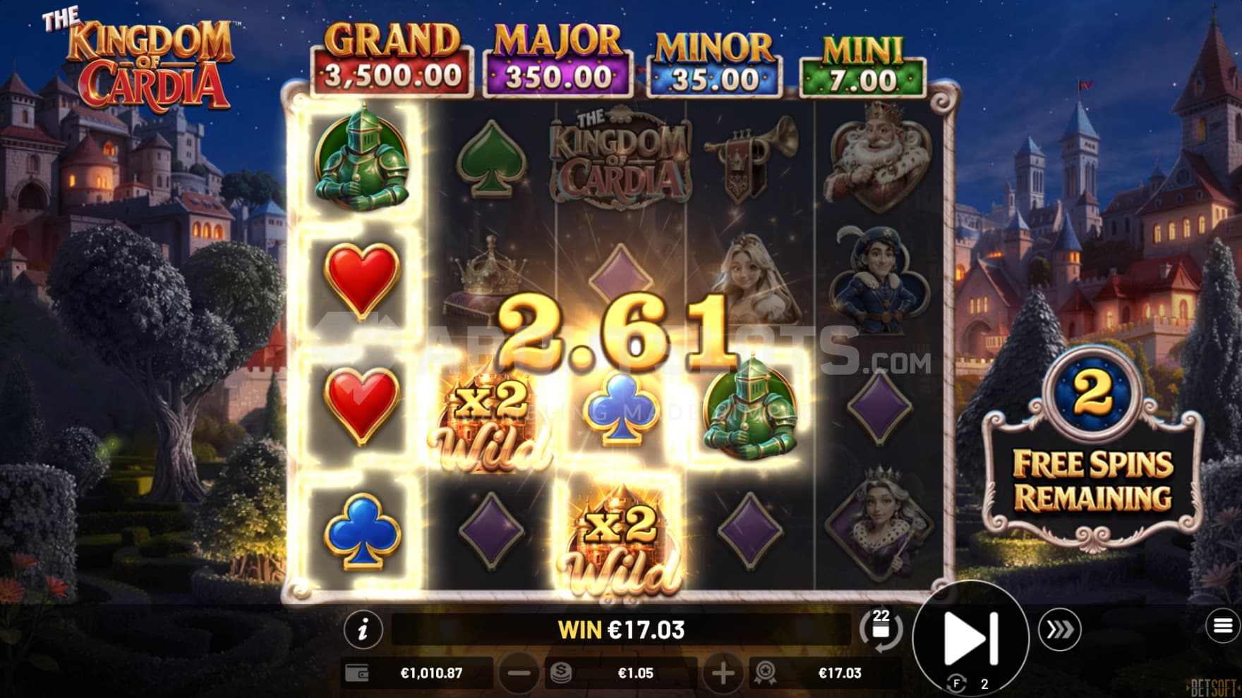 Multiplier Wilds take over the reels during the Bonus Game