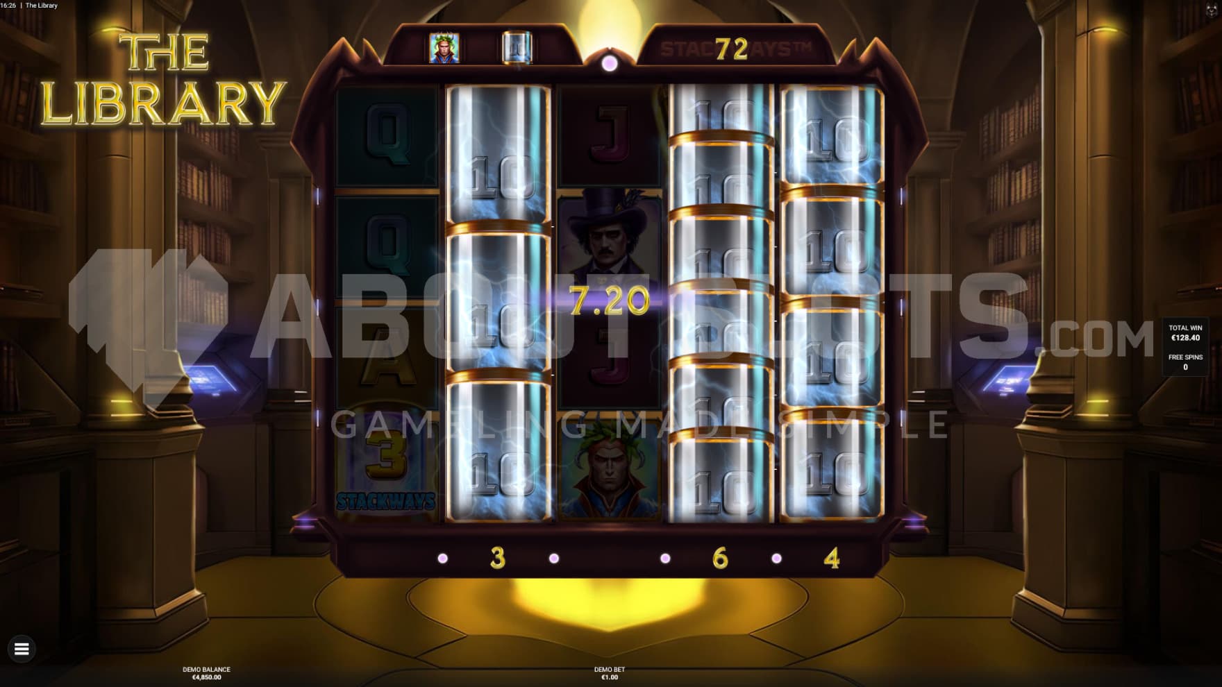 The Stack The Shelves Free Spins lights up the hallway and adds extra Stackways Symbols