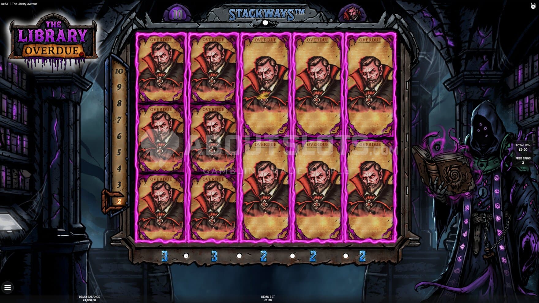 Two symbols turn into Stackways during the free spins