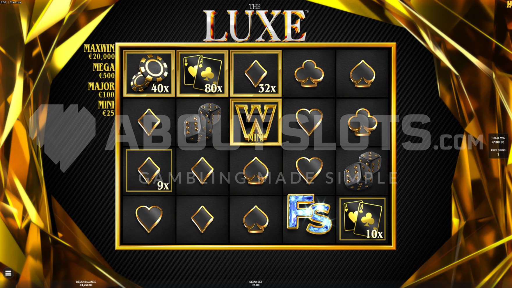 During the Free Spins, Golden Frames are Sticky, and in some versions, the Multipliers will continue to multiply