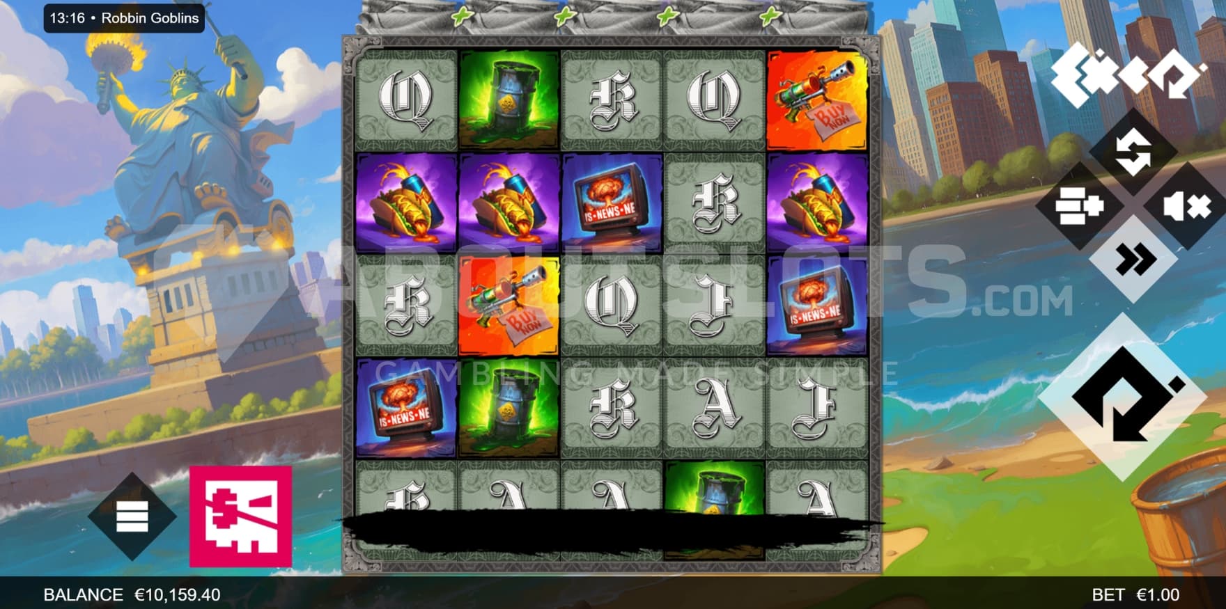 HACKS (Bonus Buy) on left side