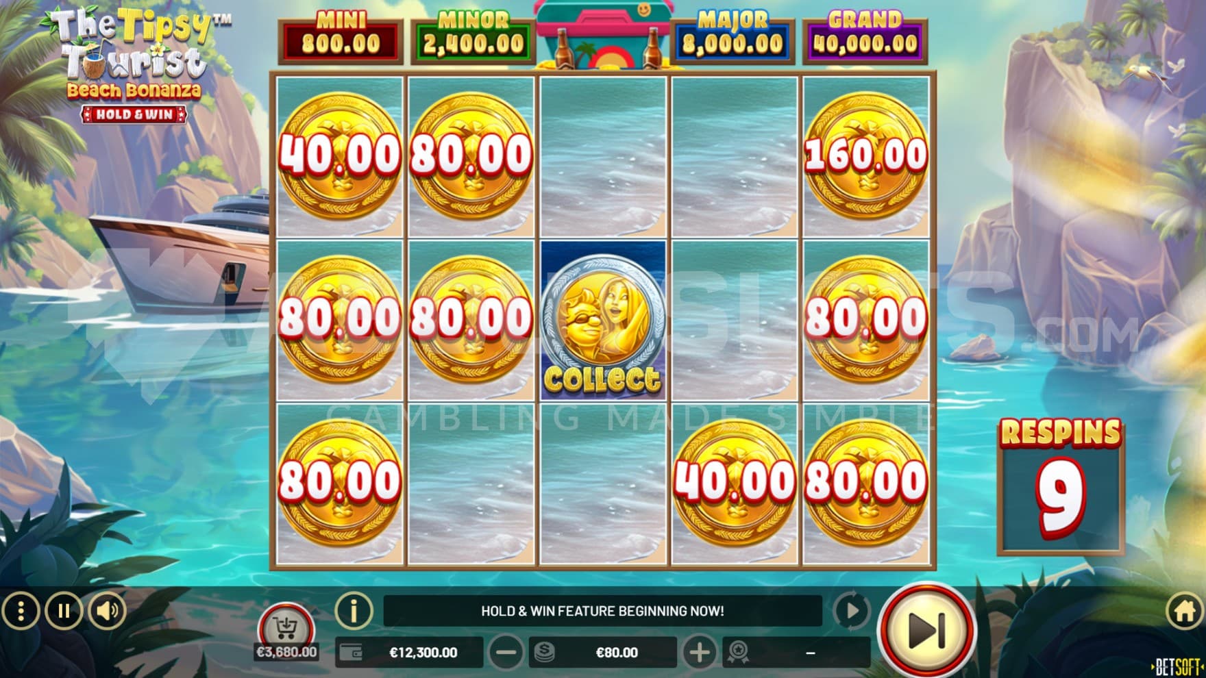 Collect Symbol on reel 3