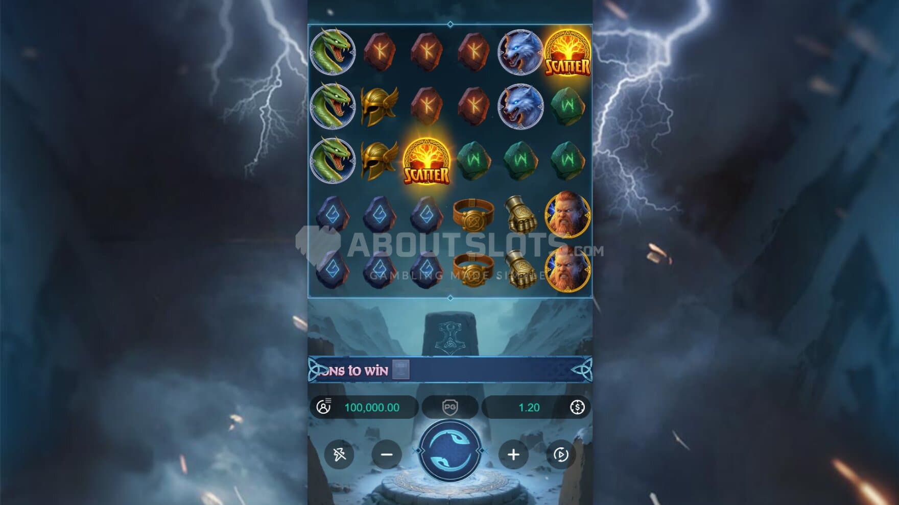 The playing grid comes packed with runestones, equipment, and norse mytholigical creatures and characters