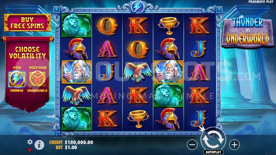 The playing grid set in Olympus