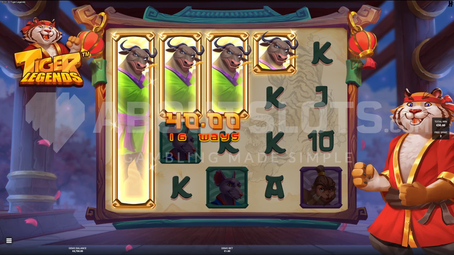 All symbols expand during the bonus game