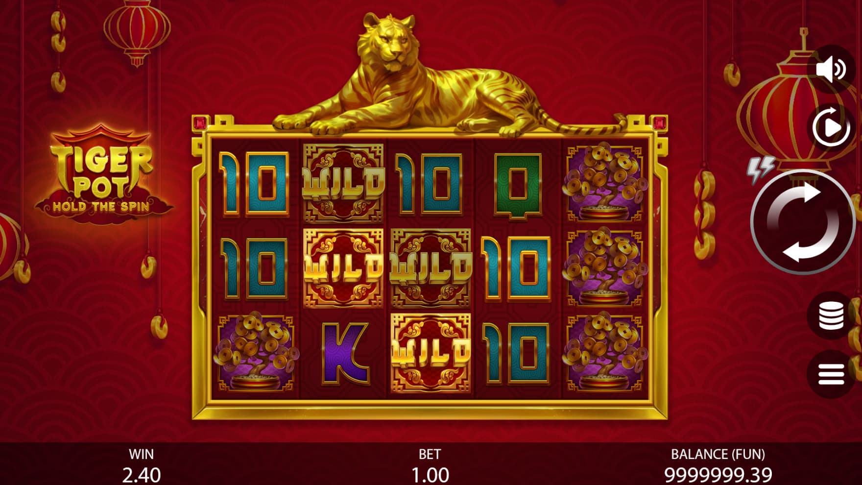 Multiple Wild Symbols on the reels help form winning combinations
