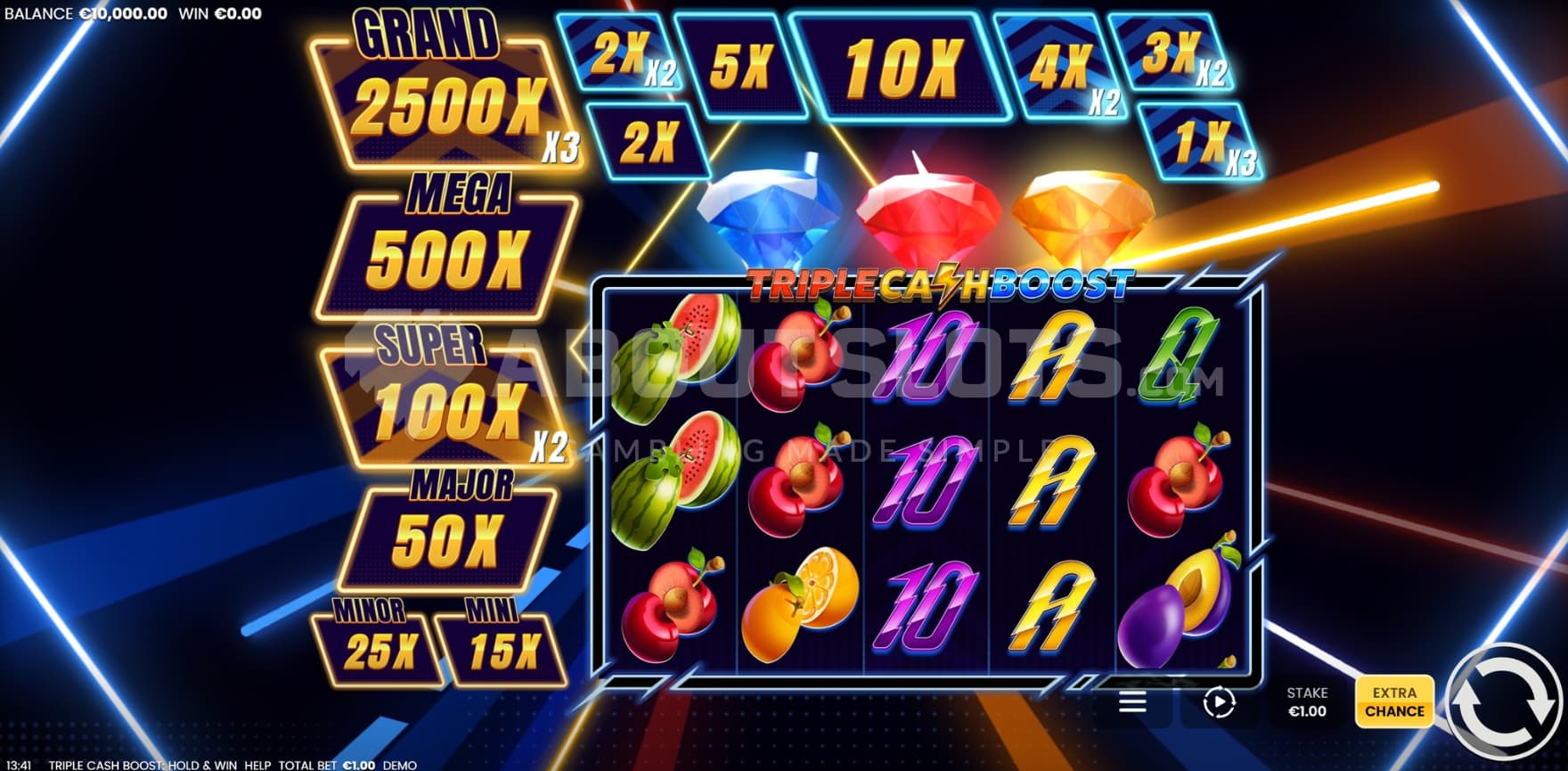 Jackpot on left side