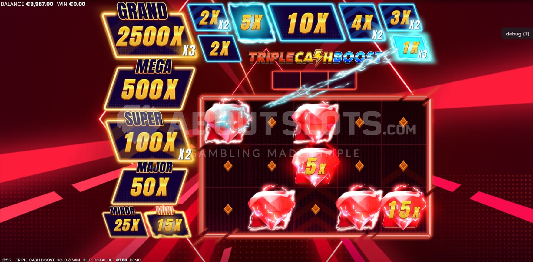 Red Diamond Symbols in view