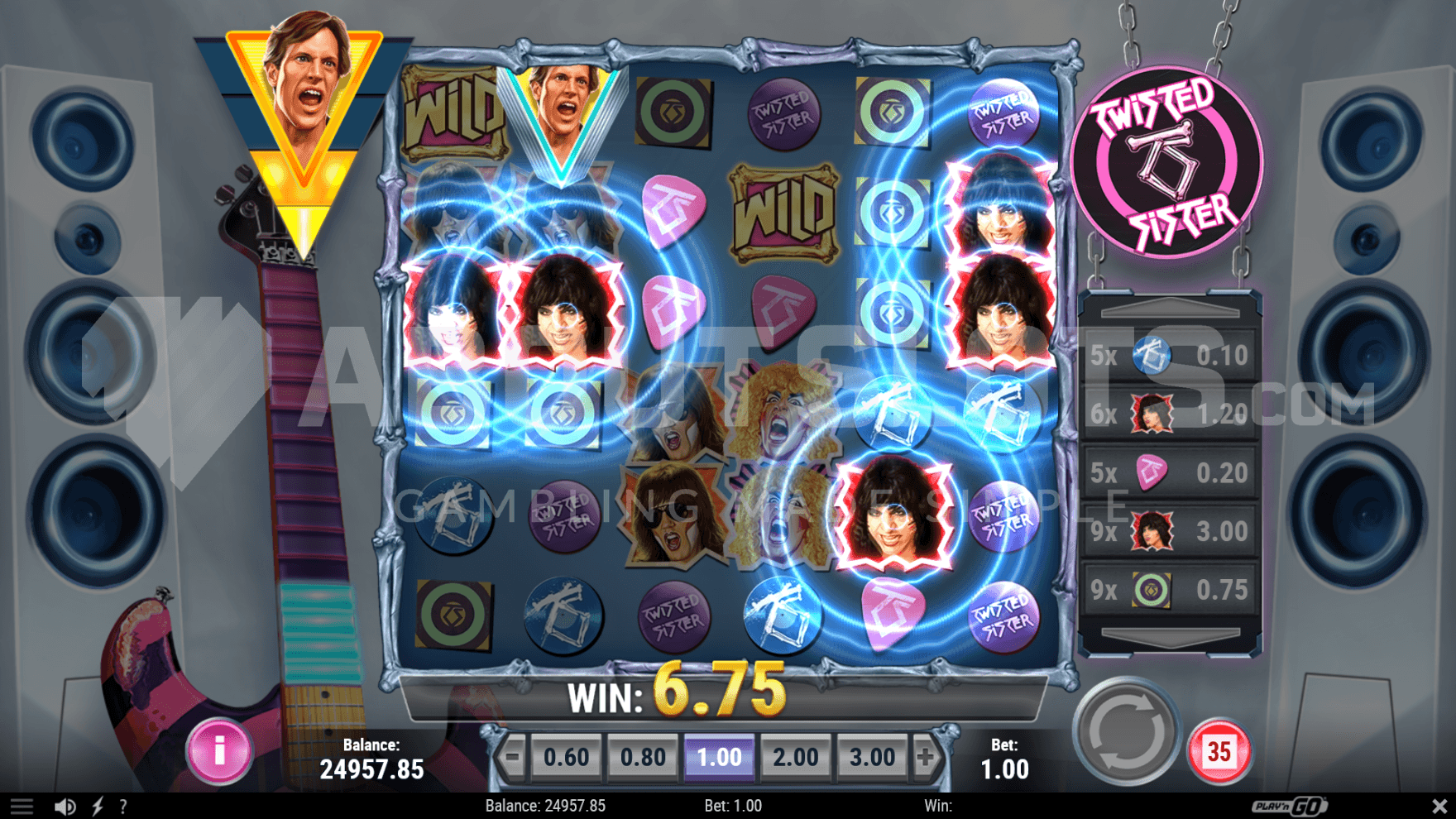 Guitar Charge Meter being active and being filled up.