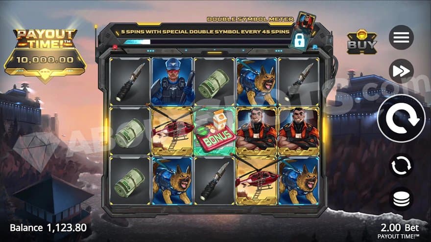 A casino slot overlooking a prison island.