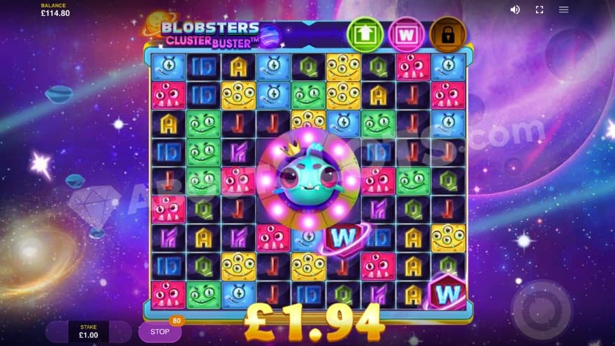 The progressive Frenzy feature is active on the reels.