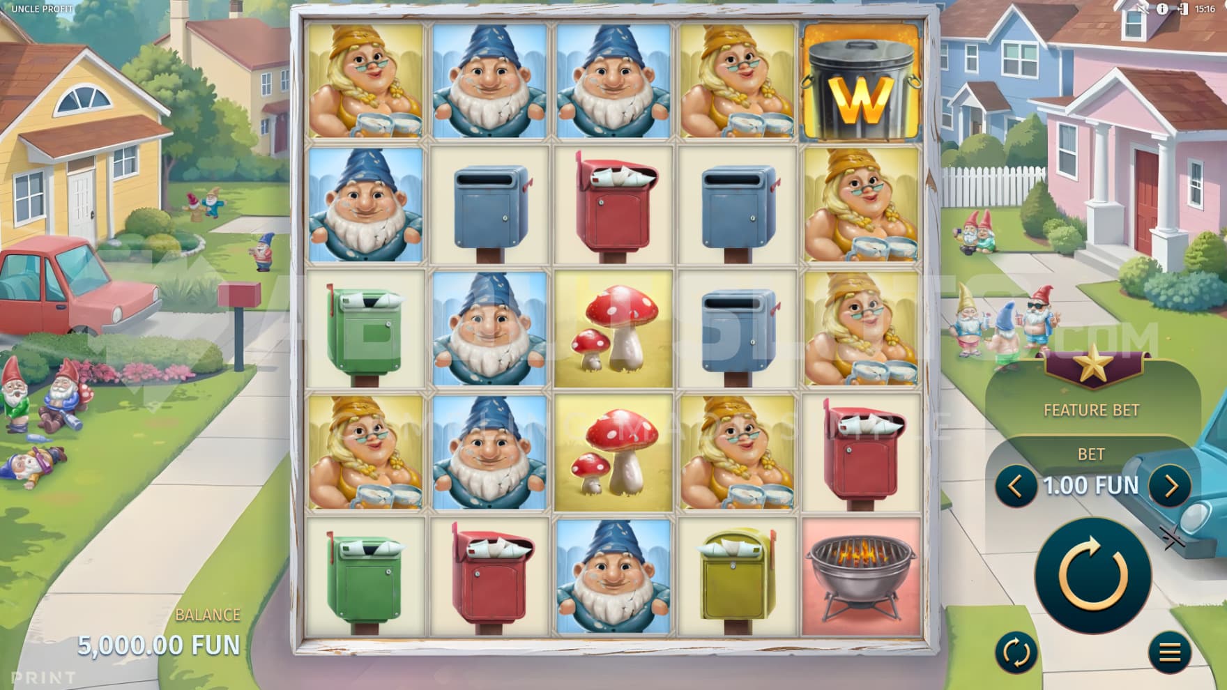 The base game is set in the middle of a sprawling suburbs filled with garden gnomes