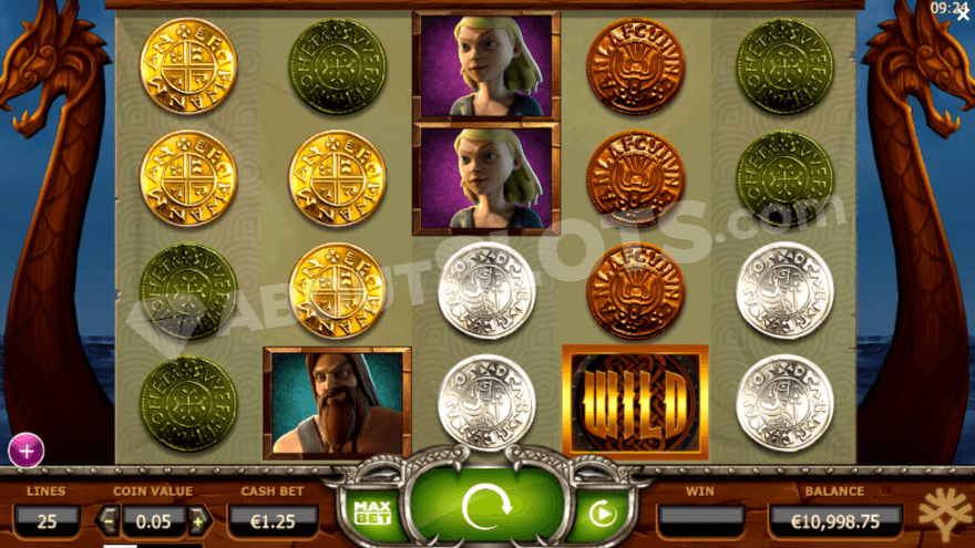 Base game with a Viking ship in the background.