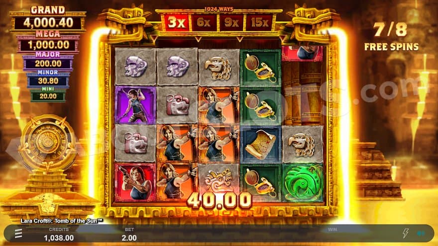 A €40 win in the free spins.