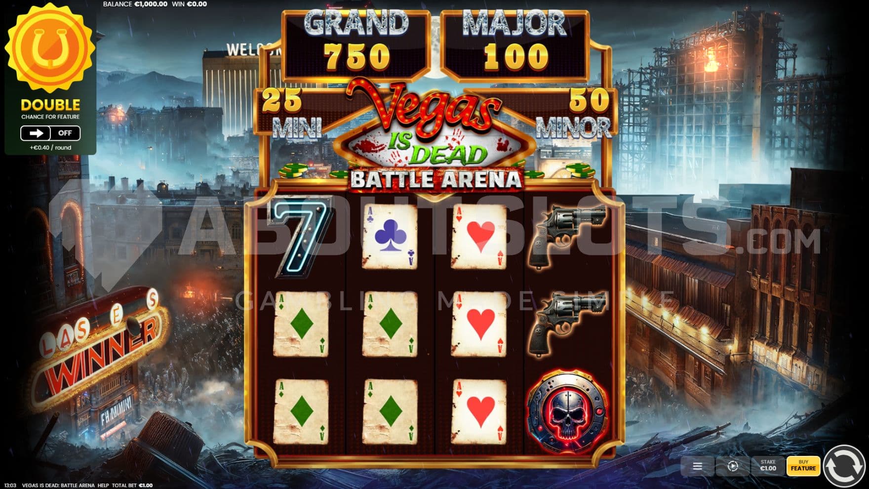 Las Vegas in backdrop