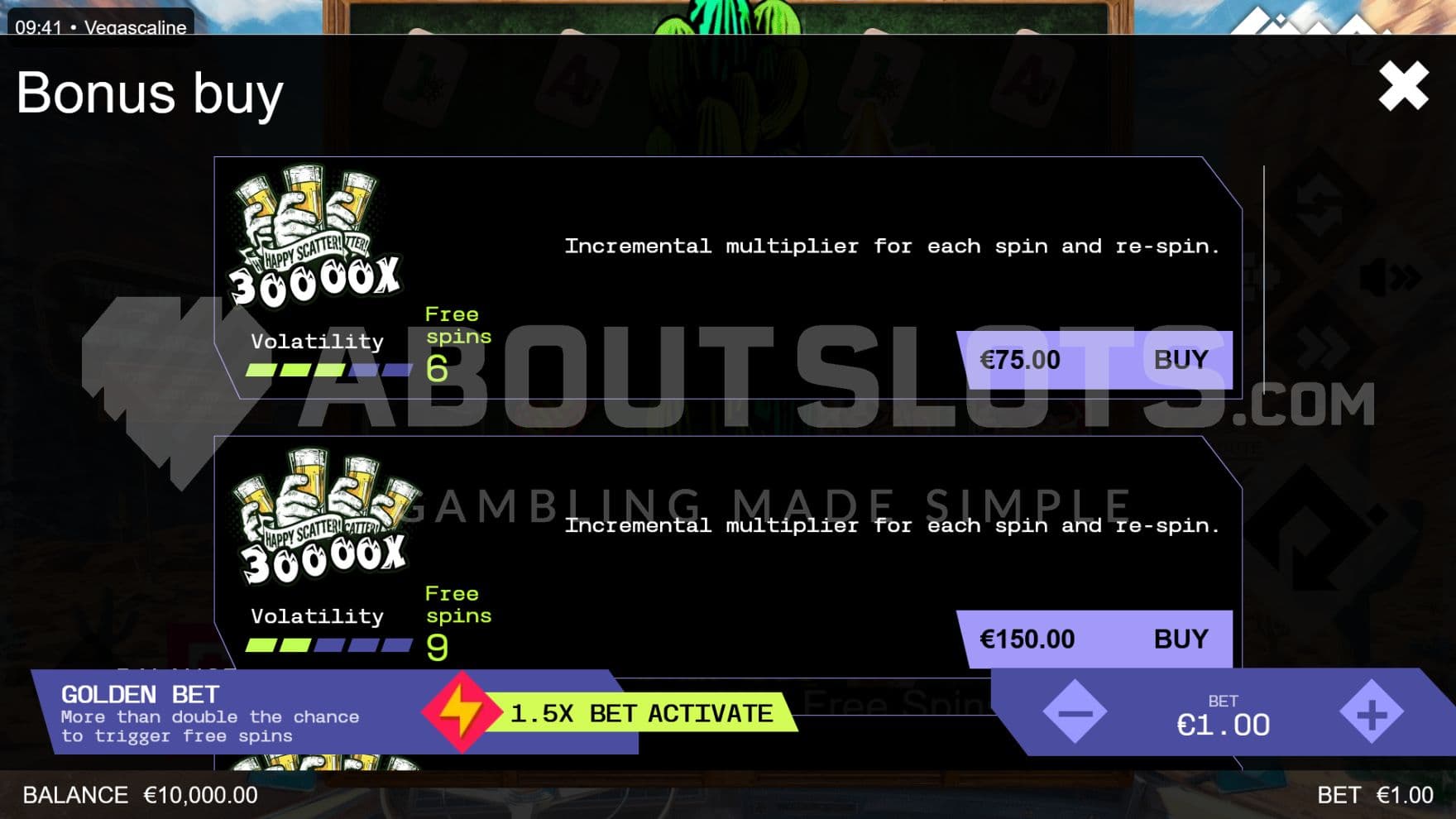 The feature buy gives you multiple options to choose from