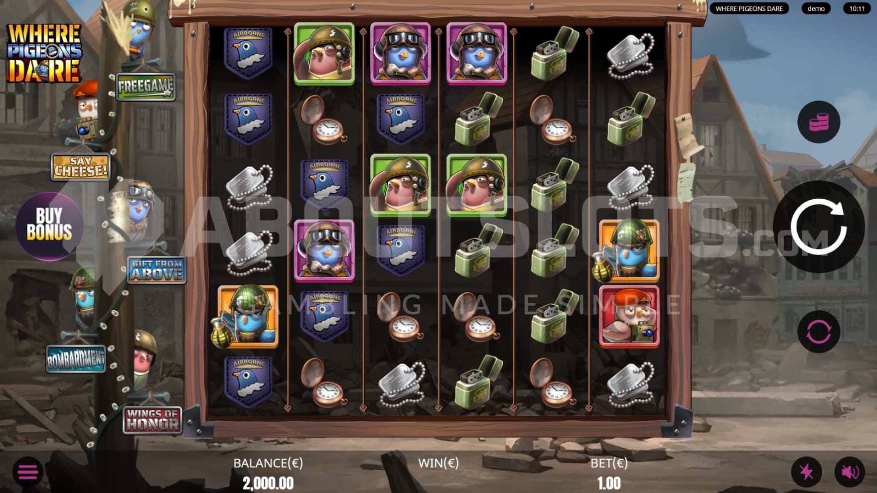 You find yourself in a war-torn town during the base game