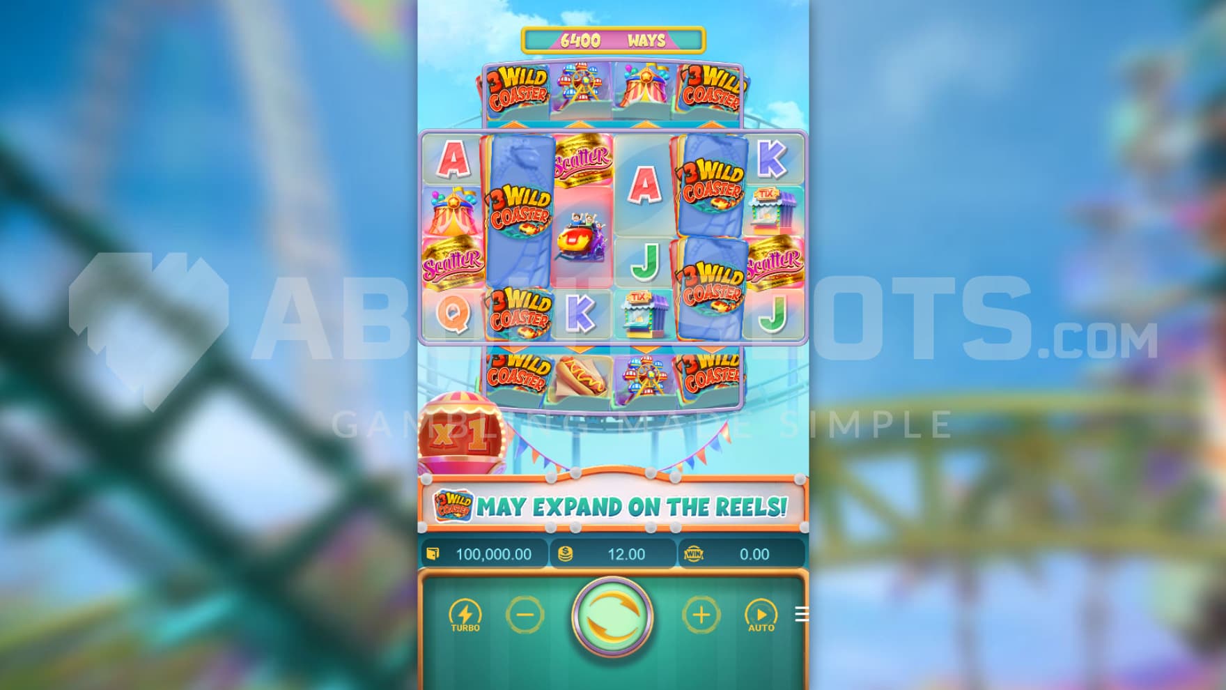 Rollercoaster in background