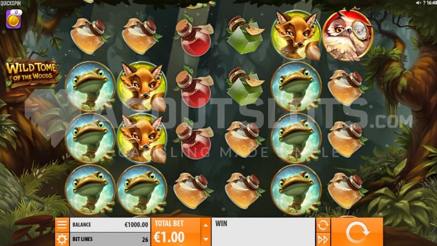 Set inside a magical forest where animal companions crowd the reels