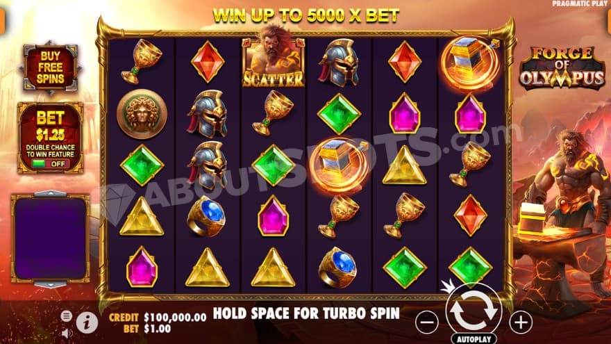 Base game where you can see Hephaestus to the right.