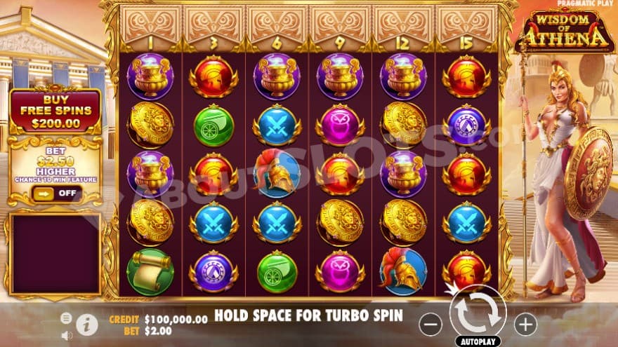 Base game where you can see Athena to the right.