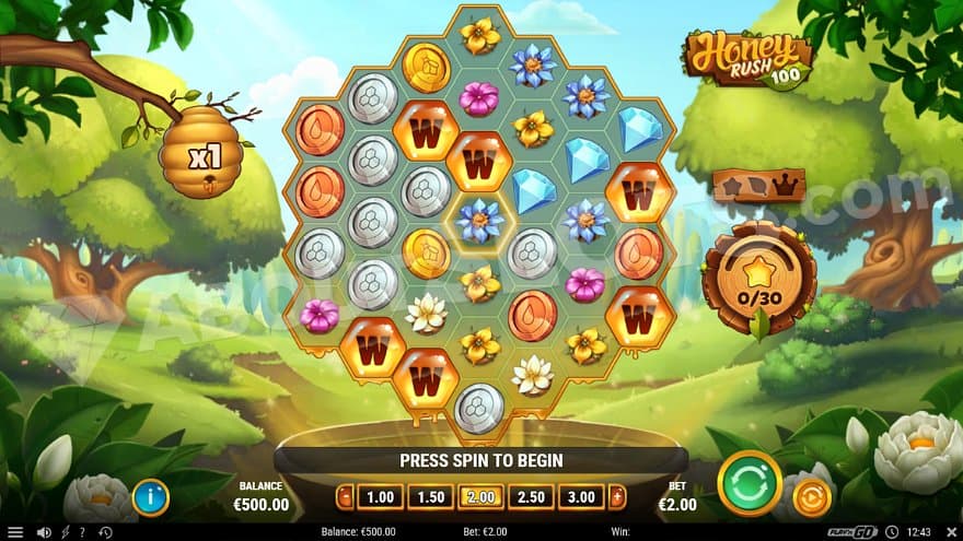 A hexagon-shaped casino slot resembling a honeycomb.