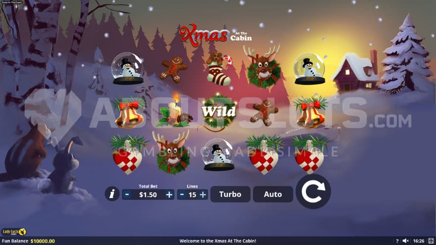 Woodlands creature sit in the snow next to the playing grid