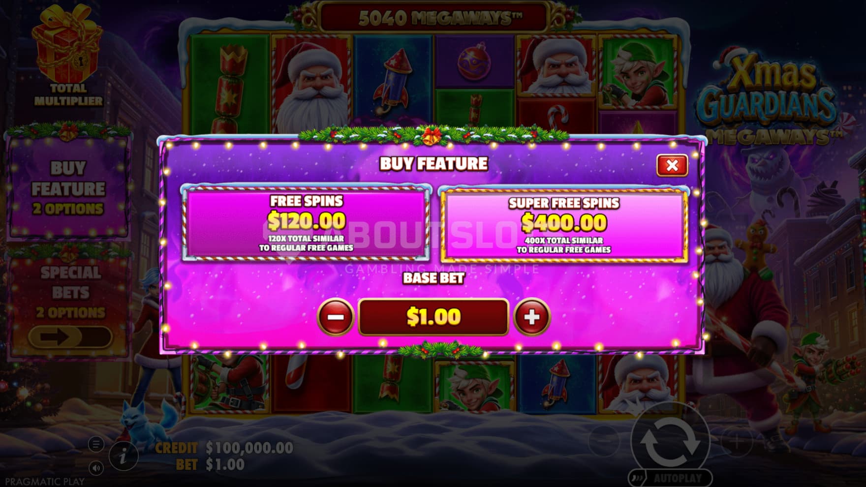 You have two Feature Buy options to choose from