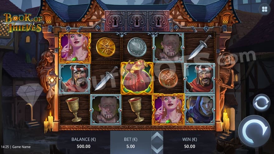 An image of the base game view, taking place in a calm, dark town