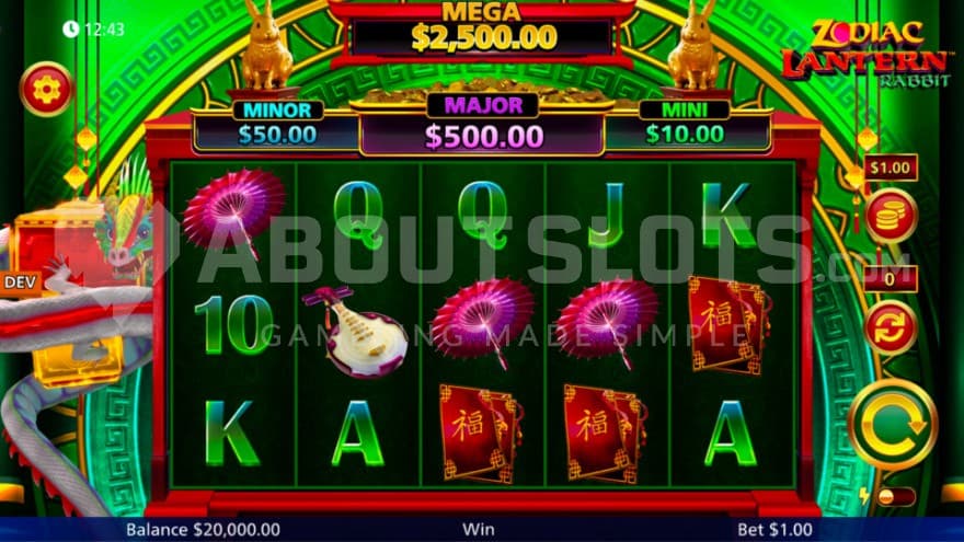 The base game with a dragon and two rabbits around the playing grid