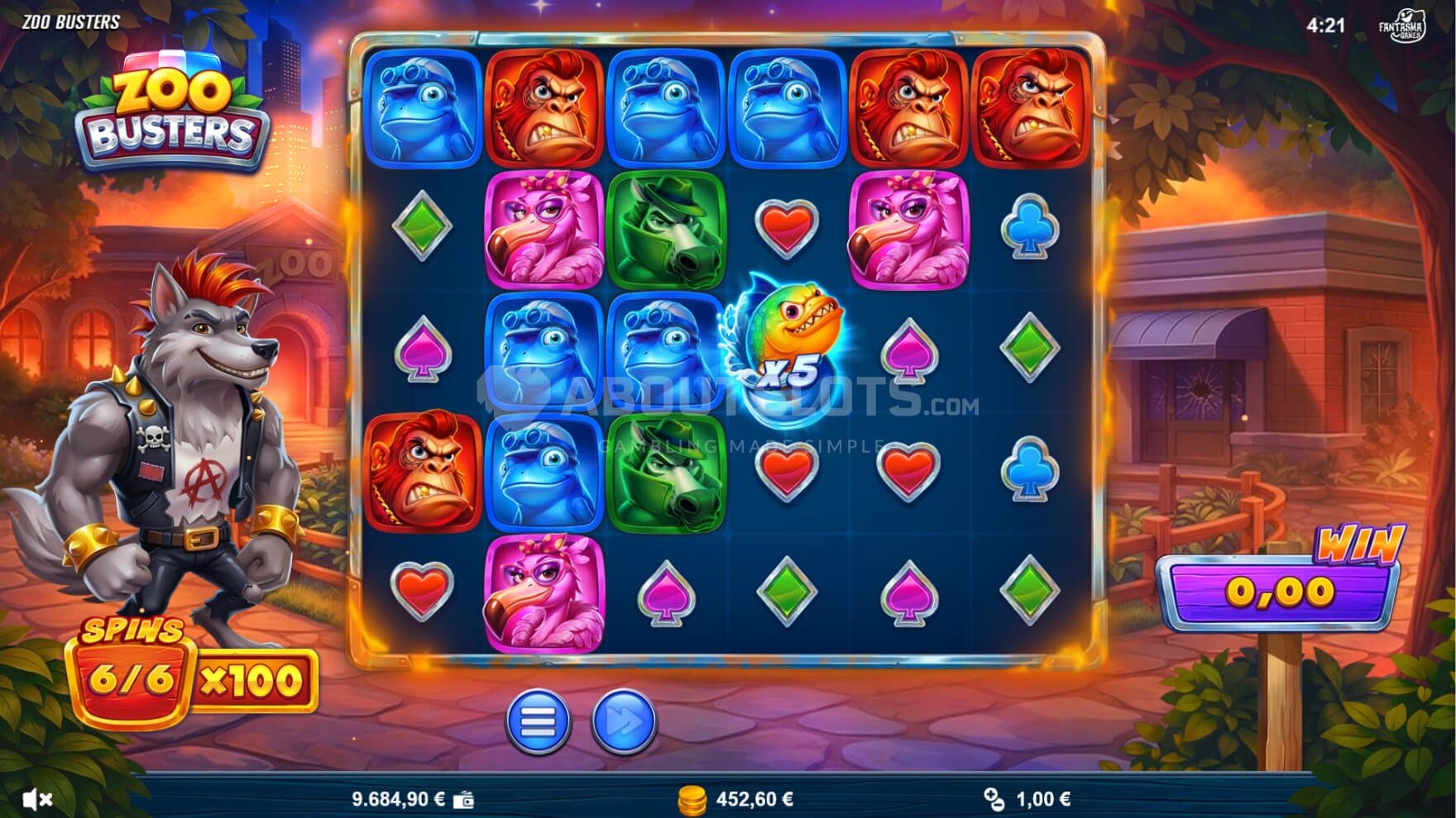 The city is burning and each spin grants Multipliers during the bonus game