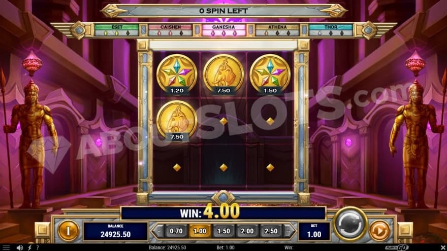 Hold and spin feature with Ganesha as the god in focus.