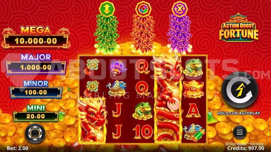 A casino slot with an Asian theme.
