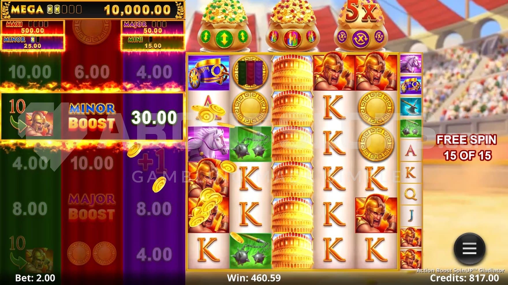 All three Free Spin modes combined.