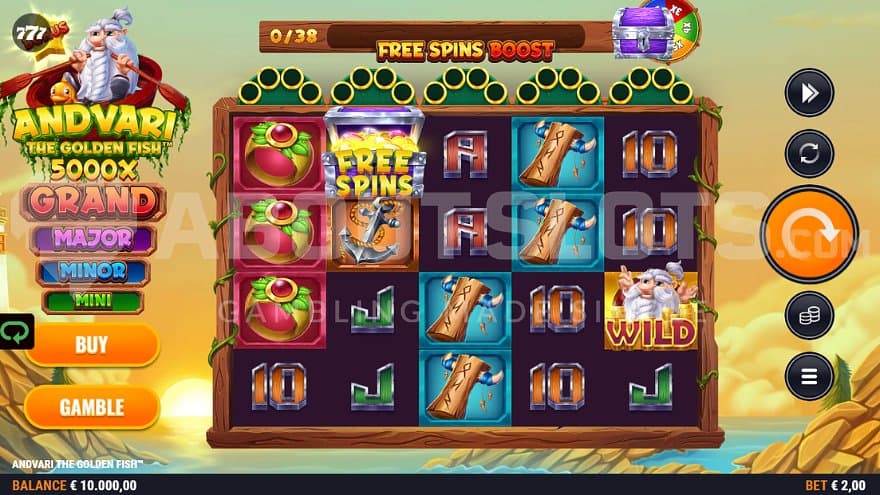 A casino slot by the water.