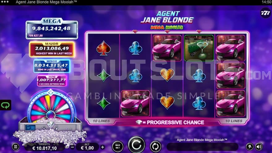 A casino slot with 5 reels and 3 rows.