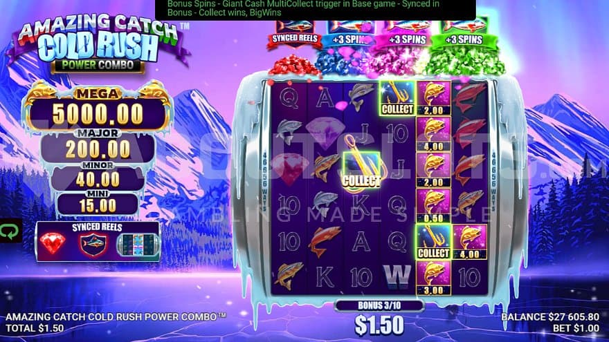 A grid of 6x6 in the Free Spins.