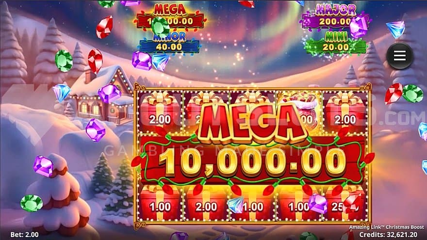 A win of 5,000x the bet.