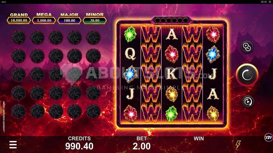 A casino slot with 5 reels and 5 rows.