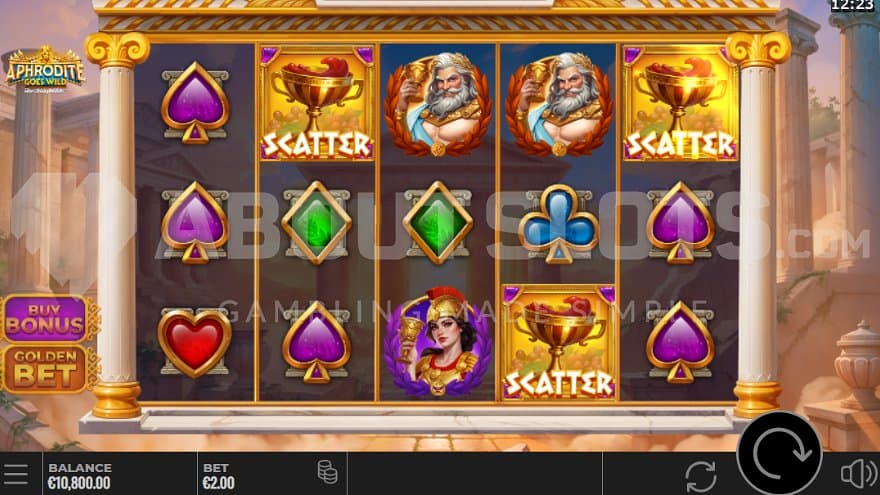 Scatter symbols on reels 2, 4, and 5 trigger the Free Spins.