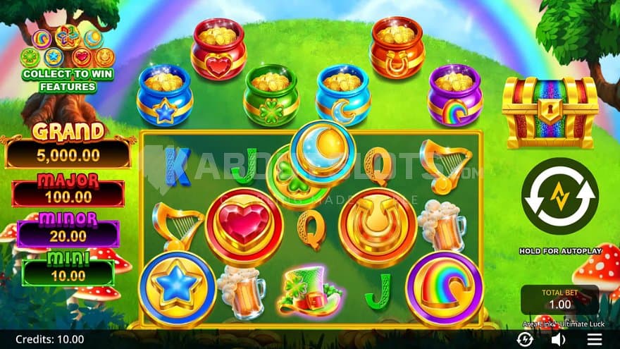 A casino slot with an Irish theme.
