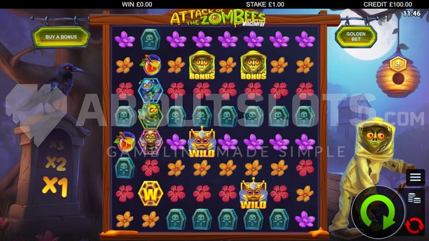 A casino slot on a graveyard.