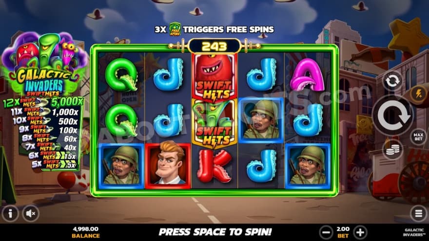 Base game where you can see flying saucers in the top.