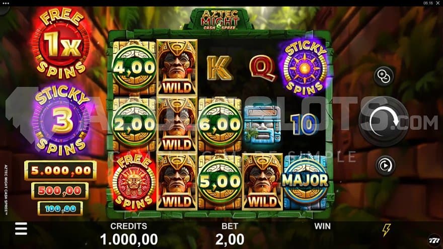 A casino slot with an Aztec theme.