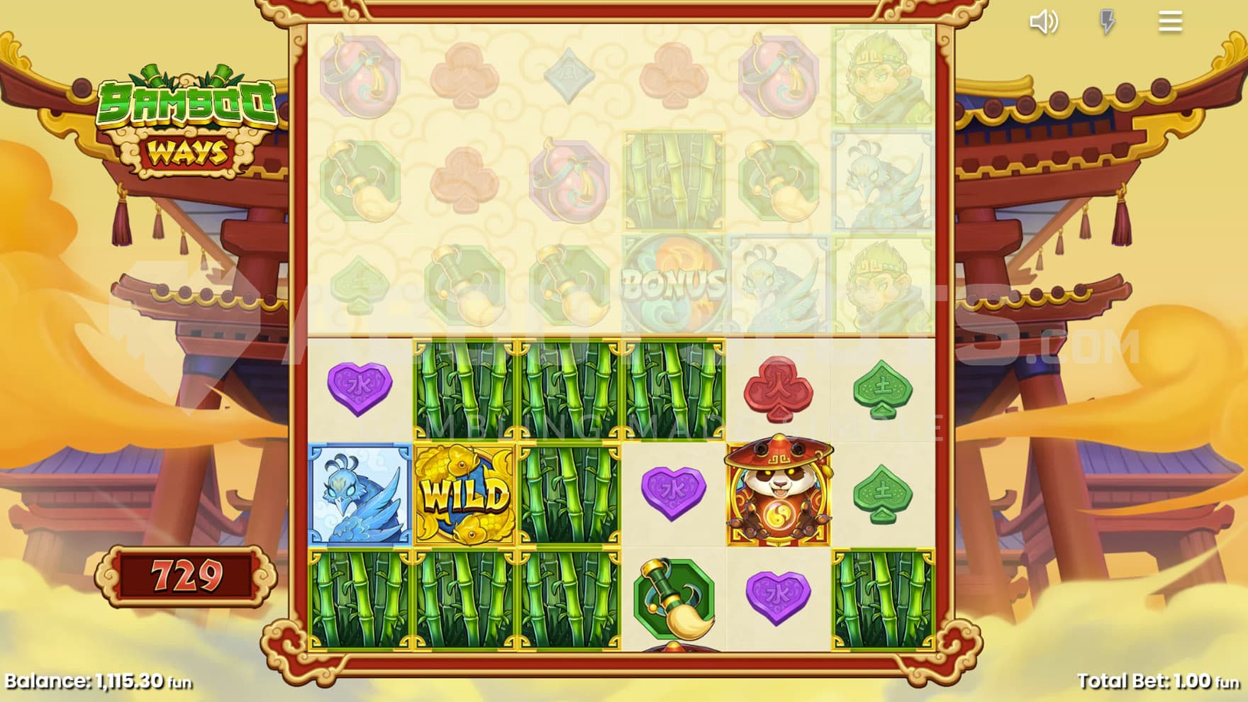 Mystery Symbol triggered in the base game.